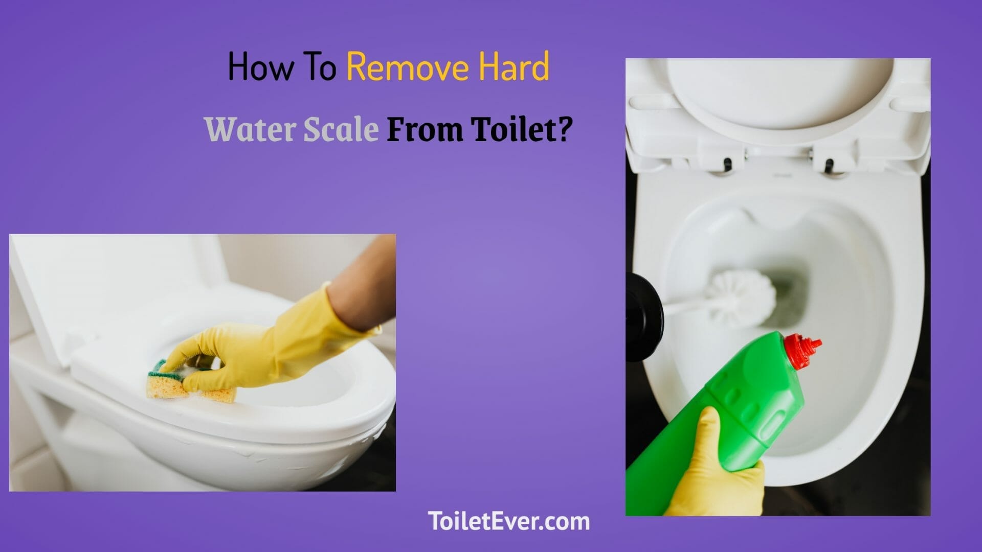 How To Remove Hard Water Scale From Toilet?
